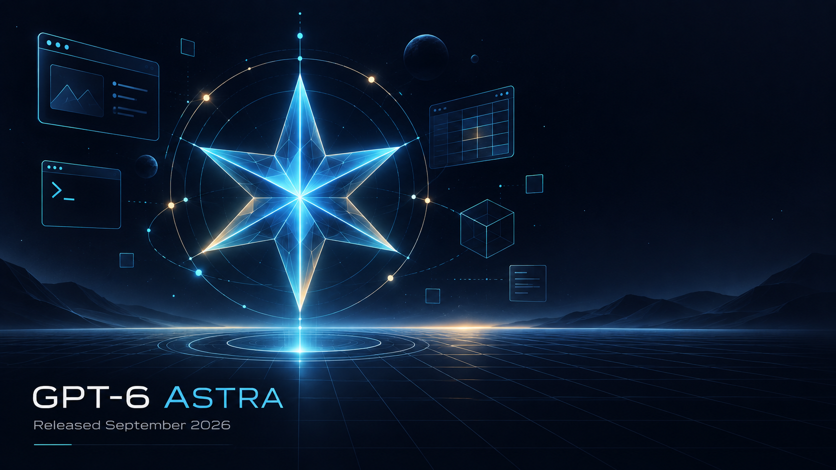 GPT-6 Astra release cover image showing the OpenAI flagship model launch